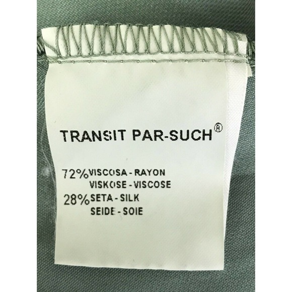 Transit Short Sleeve Silk Blend Ruffle Top Size 2 - Picture 5 of 6